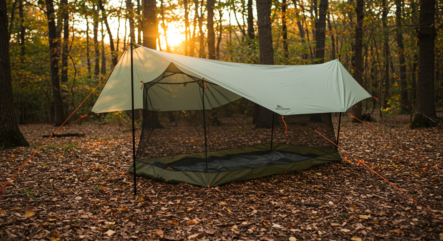 Nube shelter in ground tent mode